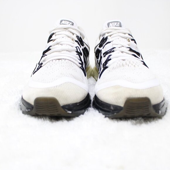 Nike Air Max 2015 Shoes Mens 9.5 White Black knit CD7625-100 Running Walking Gym - Picture 3 of 15